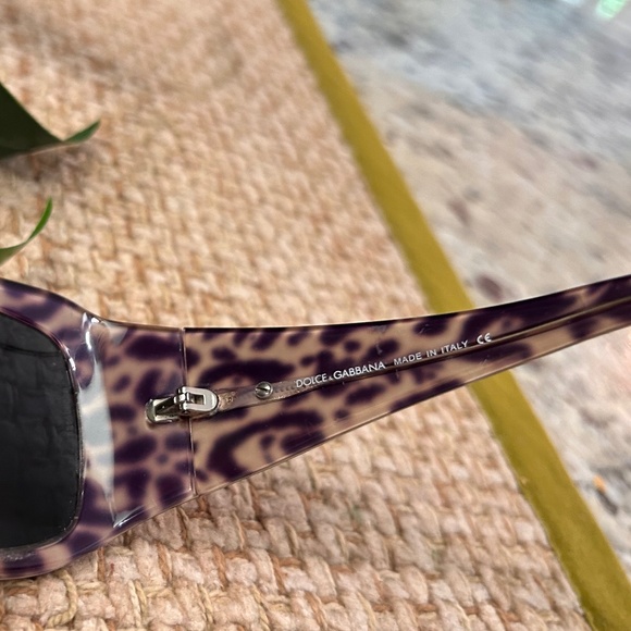 Rare Dolce & Gabbana Purple & Animal Print Sunglasses 😎💜 - Picture 9 of 12